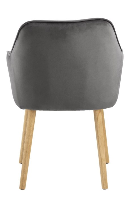 Krzesło Brooke wood VIC szare