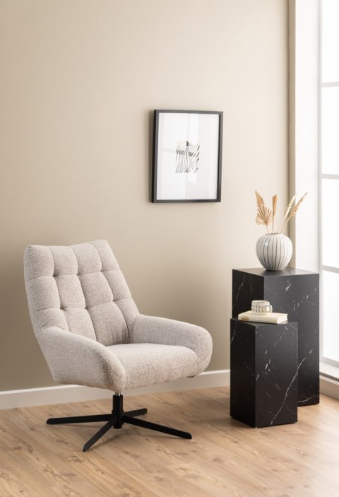 Zestaw 2 stolików pomocniczych Dice czarny