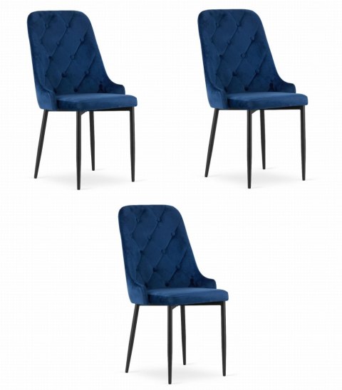 Krzesło CAPRI - granat x 3 Krzesło CAPRI - granat x 3