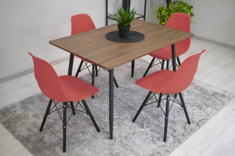 Krzesło OSAKA cynober / nogi czarne x 3 Krzesło OSAKA cynober / nogi czarne x 3