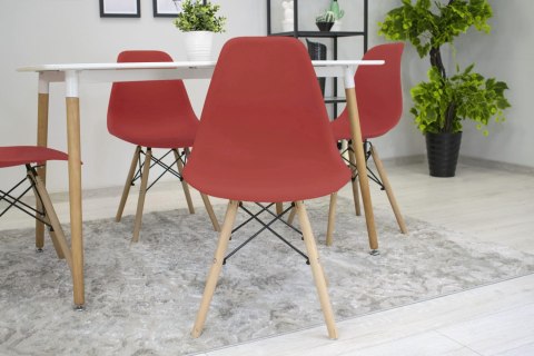 Krzesło OSAKA cynober / nogi naturalne x 3 Krzesło OSAKA cynober / nogi naturalne x 3