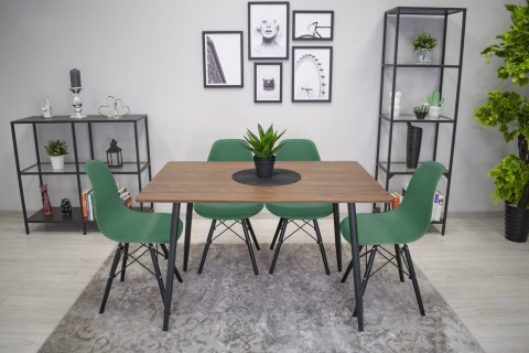 Krzesło OSAKA zielone / nogi czarne x 3 Krzesło OSAKA zielone / nogi czarne x 3