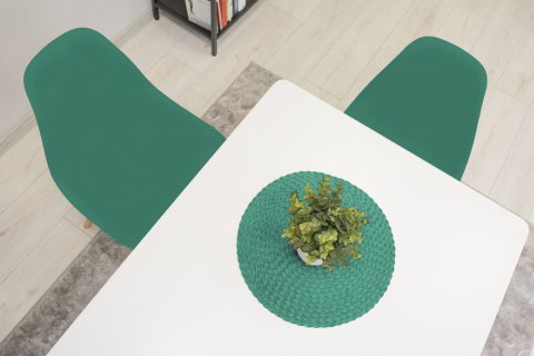 Krzesło OSAKA zielone / nogi naturalne x 3 Krzesło OSAKA zielone / nogi naturalne x 3