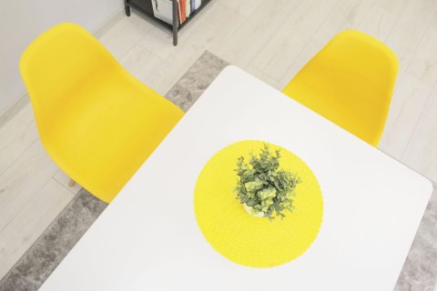 Krzesło OSAKA żółte / nogi naturalne x 3 Krzesło OSAKA żółte / nogi naturalne x 3