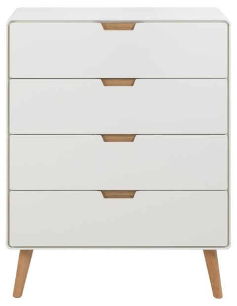 Komoda Lowell z 4 szufladami biała