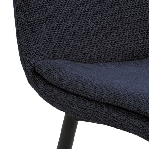 Krzesło Becca granatowe tkanina Basel 8952