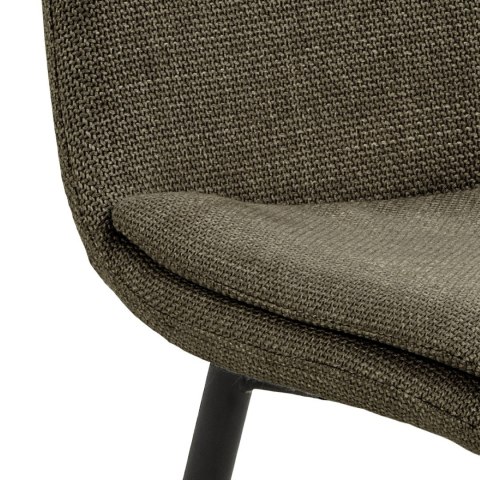 Krzesło Becca oliwkowe tkanina Basel 77