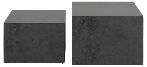 Zestaw 2 stolików kawowych Dice czarny