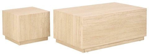 Zestaw 2 stolików kawowych Dice trawertyn