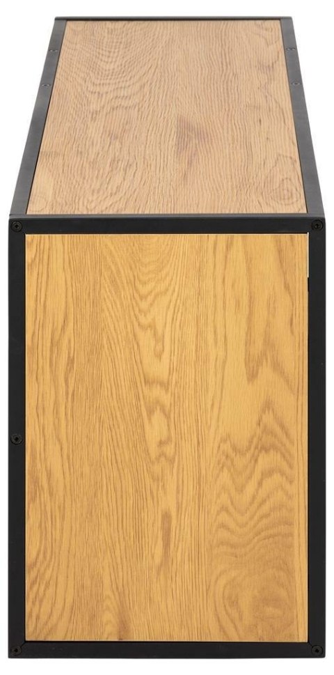 Półka naścienna Seaford III dąb/czarny