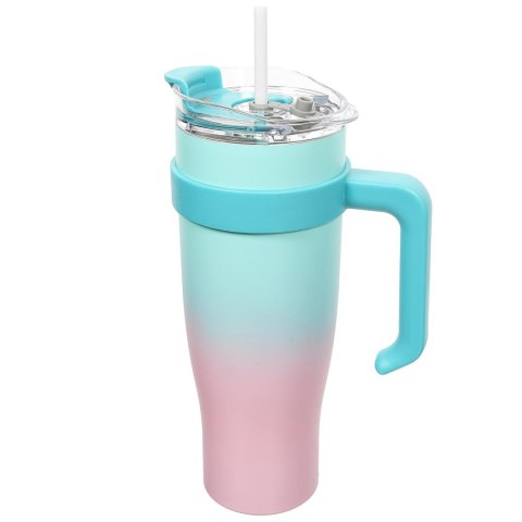 Kubek termiczny Miami Tie-Dye niebieski/ różowy