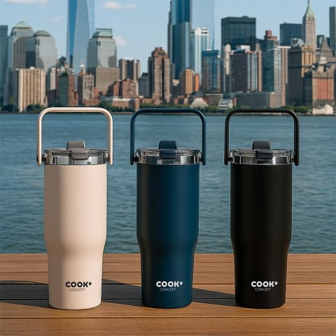 Kubek termiczny New York 900ml czarny