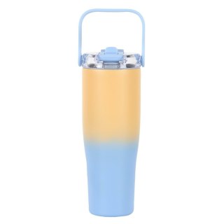 Kubek termiczny New York 900ml żółto-niebieski