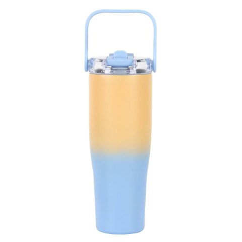 Kubek termiczny New York 900ml żółto-niebieski