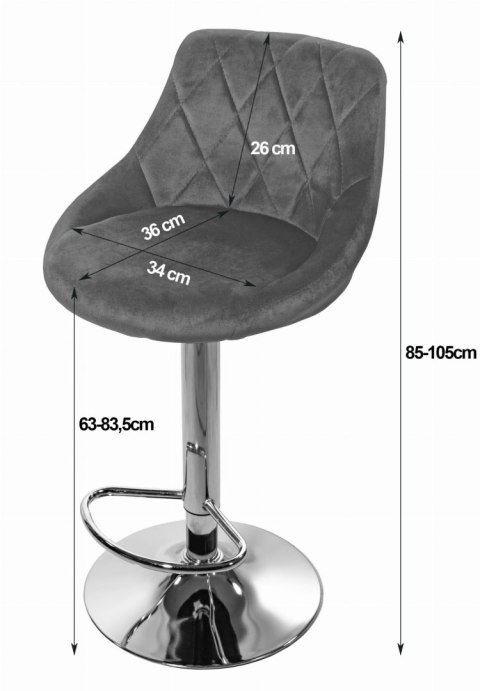 Hoker KAST - aksamit zieleń / baza chrom x 2 Hoker KAST - aksamit zieleń / baza chrom x 2