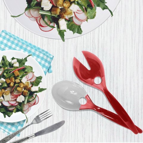 Zestaw sztućców do sałatki morskie