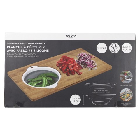 Deska do krojenia z sitkiem