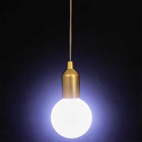 Lampa wisząca żarówka złota L