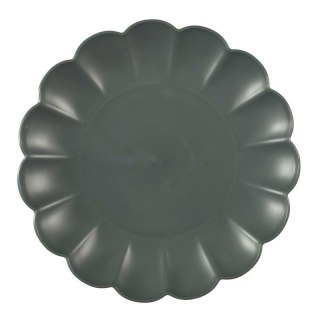 Talerz deserowy Iris 20,5cm szary ciemny