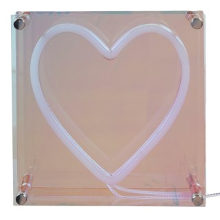 Lampa LED Serce z efektem neonu