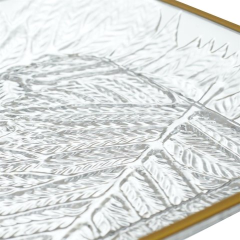 Taca Mirage 34cm złoty brzeg plastikowa