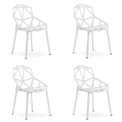 Krzesło ESSEN - białe x 4
