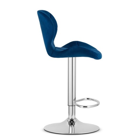 Hoker WEST - aksamit granatowy / baza chrom x 2