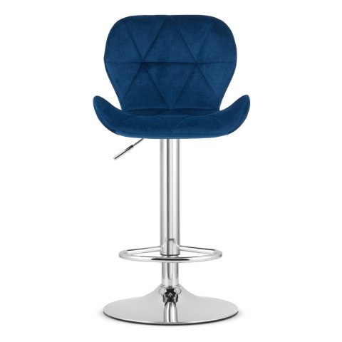 Hoker WEST - aksamit granatowy / baza chrom