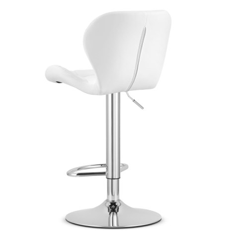 Hoker WEST - ekoskóra biały / baza chrom x 2