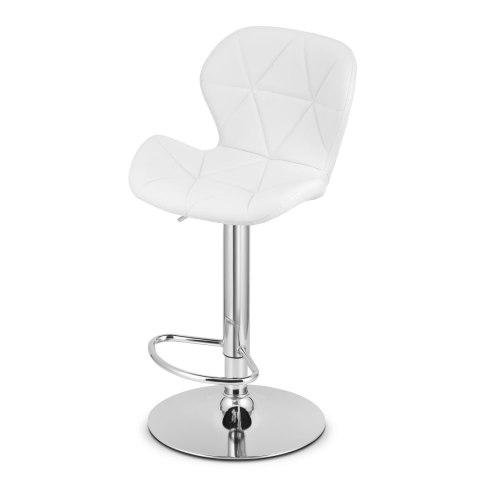 Hoker WEST - ekoskóra biały / baza chrom x 2