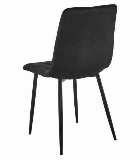 Zestaw stół NP 120x80 Craft Czarny + 4 krzesła LIBRA czarne