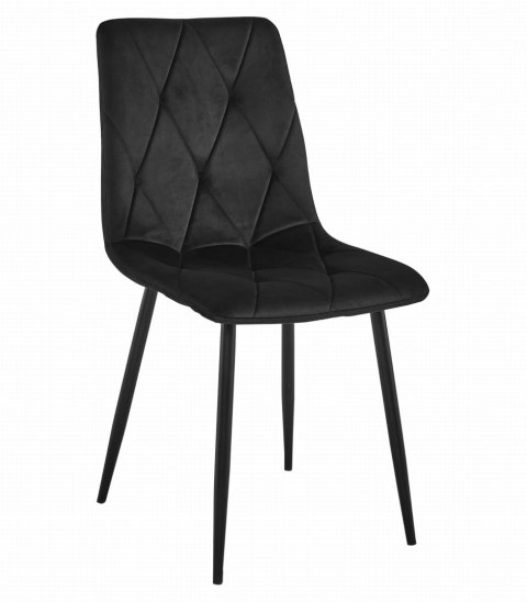 Zestaw stół NP 120x80 Craft Czarny + 4 krzesła LIBRA czarne