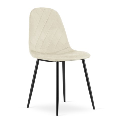 Krzesło ASTI - beż aksamit x 1