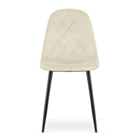 Krzesło ASTI - beż aksamit x 3