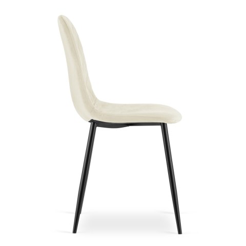 Krzesło ASTI - beż aksamit x 4