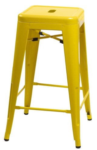 Hoker Paris 66cm żółty inspirowany Tolix Outlet