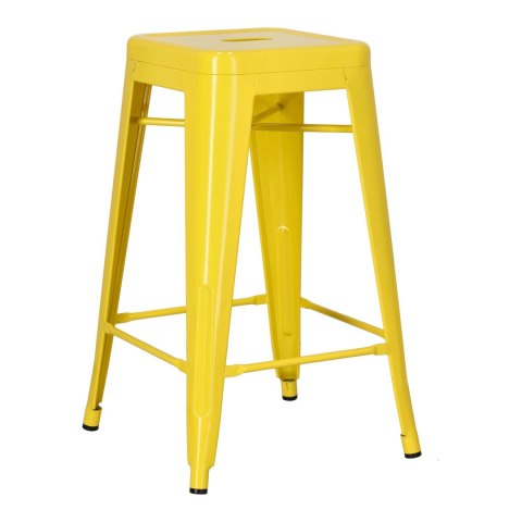Hoker Paris 66cm żółty inspirowany Tolix Outlet
