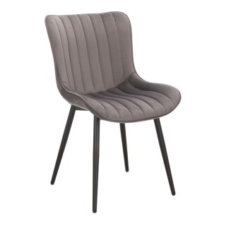 Krzesło Roxino VIC szare pasy pionowe