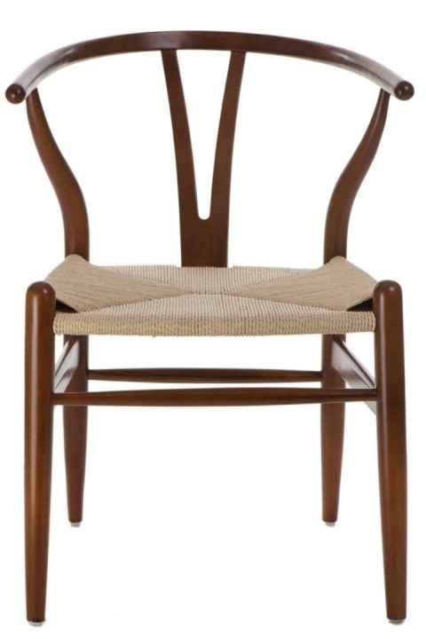 Krzesło Wicker Naturalne brązowe cieme i nspirowane Wishbone OUTLET