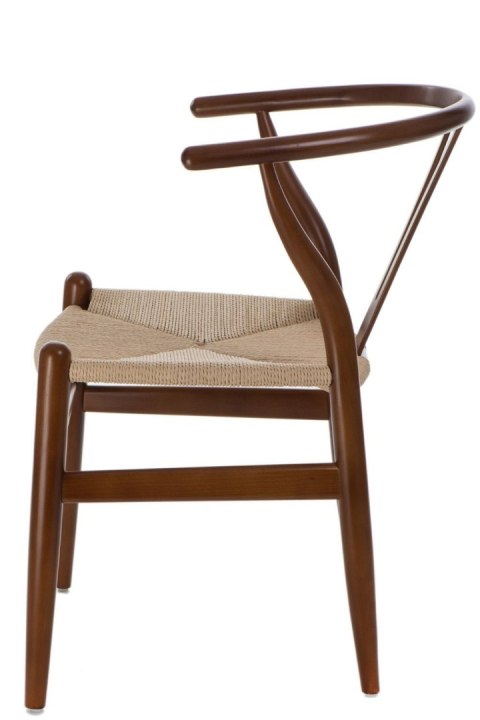 Krzesło Wicker Naturalne brązowe cieme i nspirowane Wishbone OUTLET