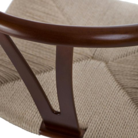 Krzesło Wicker Naturalne brązowe cieme i nspirowane Wishbone OUTLET