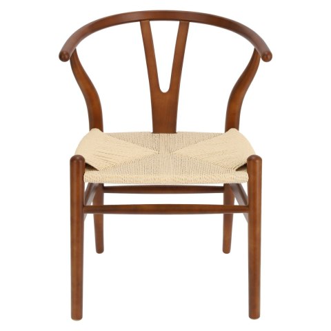 Krzesło Wicker Naturalne brązowe cieme i nspirowane Wishbone OUTLET