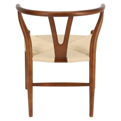 Krzesło Wicker Naturalne brązowe cieme i nspirowane Wishbone OUTLET