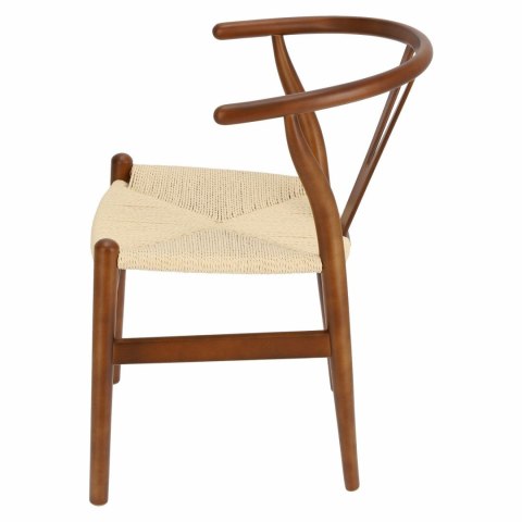 Krzesło Wicker Naturalne brązowe cieme i nspirowane Wishbone OUTLET