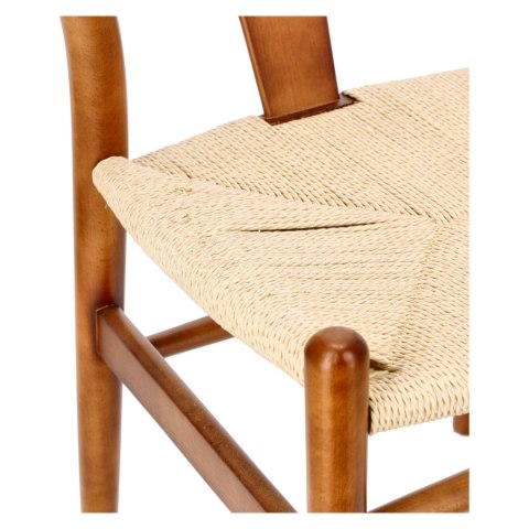 Krzesło Wicker Naturalne brązowe cieme i nspirowane Wishbone OUTLET