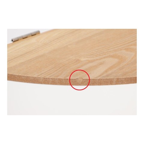 Szafka nocna Azilal biała/ naturalna outletb