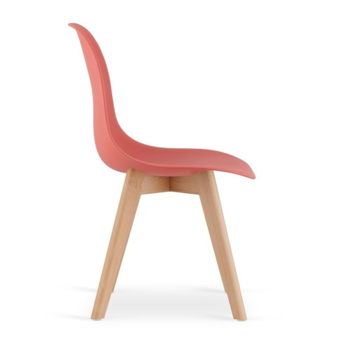 Krzesło KITO cynober / nogi naturalne x 1