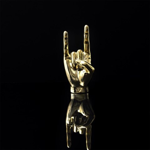 Dekoracja, figurka Dłoń Rock and Roll złota