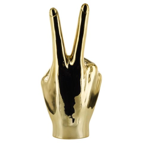 Dekoracja, figurka Dłoń Victoria złota