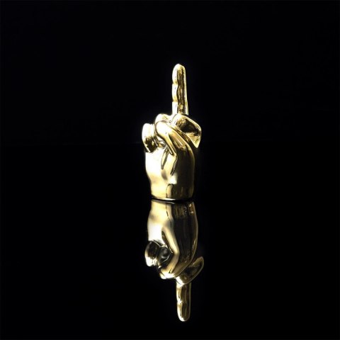Dekoracja, figurka Dłoń mała 1 palec złota